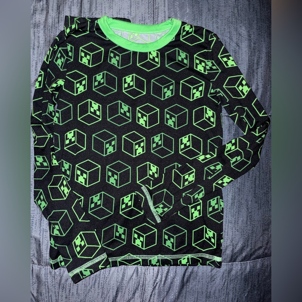 Minecraft: Cuddl Duds Kids - Neon Green and Black